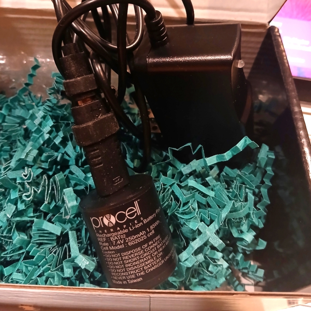Procell microchanneling device charger cord